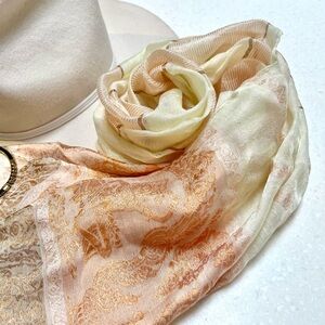 Graceful beautiful semi sheer scarf